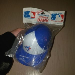 New Vintage Sports Collectible Toronto Blue Jays Baseball Helmet Coin Bank
